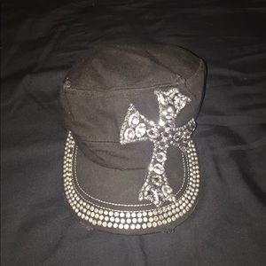 Bling cross hat